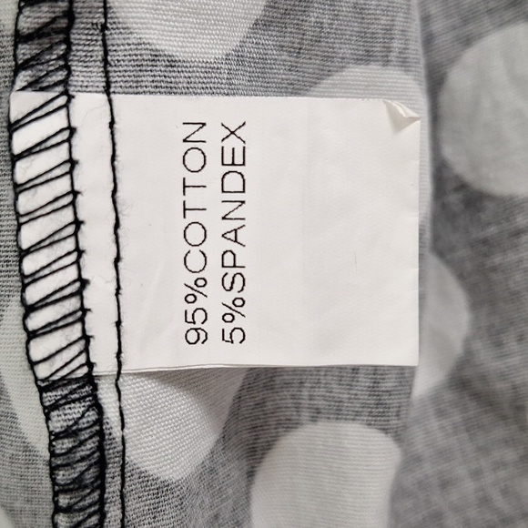 Black & White Retro Polka Dot Pleated Pin Up Style A-Line Skirt Pockets Size M - Picture 11 of 12